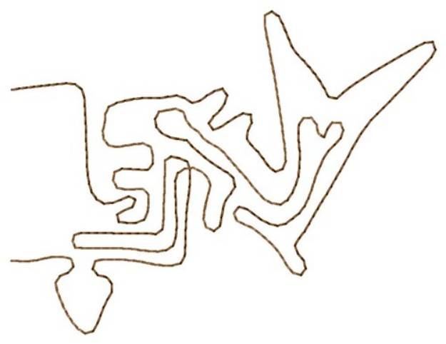 Picture of Ballena Nazca Lines Machine Embroidery Design