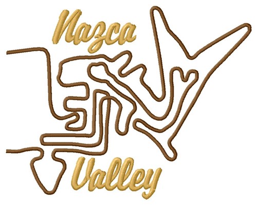 Valley Nazca Lines Machine Embroidery Design
