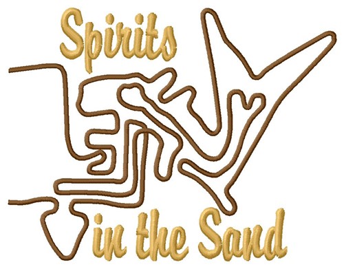 Spirits In Sand Nazca Lines Machine Embroidery Design