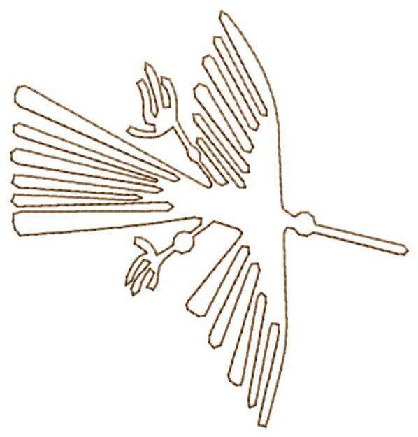 Picture of Nazca Lines Condor Machine Embroidery Design
