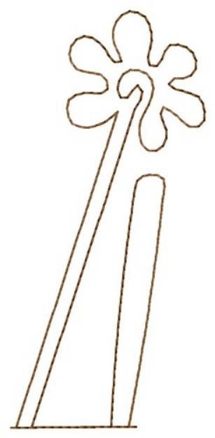 Picture of Flower Nazca Lines Machine Embroidery Design
