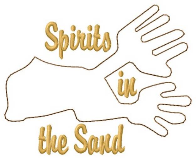 Picture of Spirit Hands Nazca Lines Machine Embroidery Design