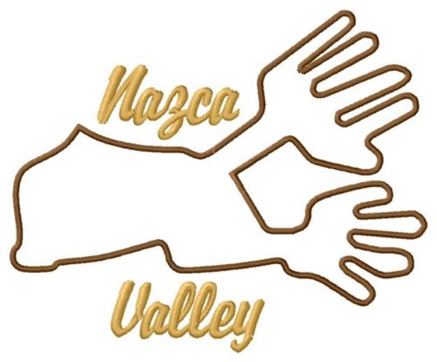 Picture of Nazca Lines Valley Hand Machine Embroidery Design