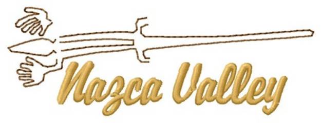 Picture of Nazca Lines Valley Lizard Machine Embroidery Design