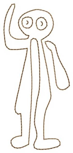 Picture of Nazca Lines God Atum Ra Machine Embroidery Design