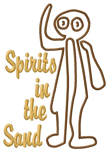 Spirit Man Nazca Lines Machine Embroidery Design