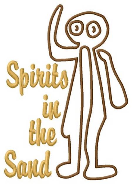 Picture of Spirit Man Nazca Lines Machine Embroidery Design