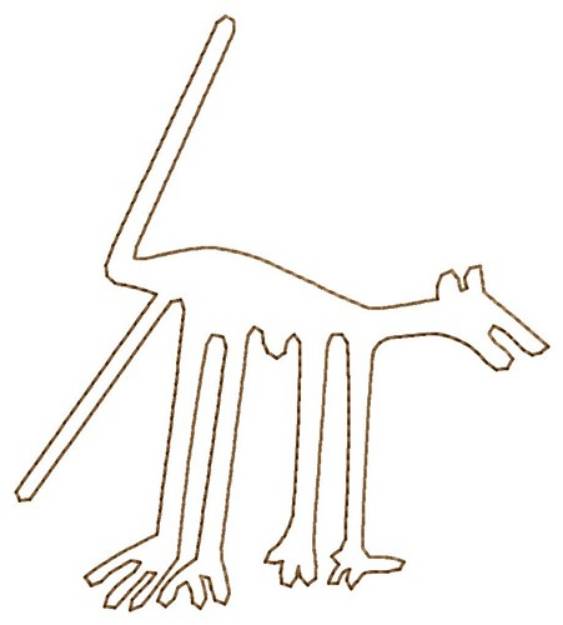 Picture of Nazca Lines Dog Machine Embroidery Design
