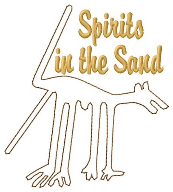 Picture of Nazca Lines Dog Spirit Machine Embroidery Design