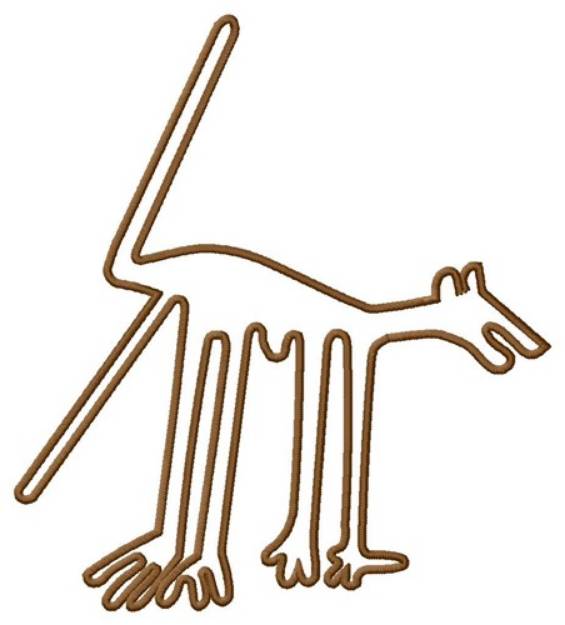 Picture of Dog Nazca Lines Machine Embroidery Design