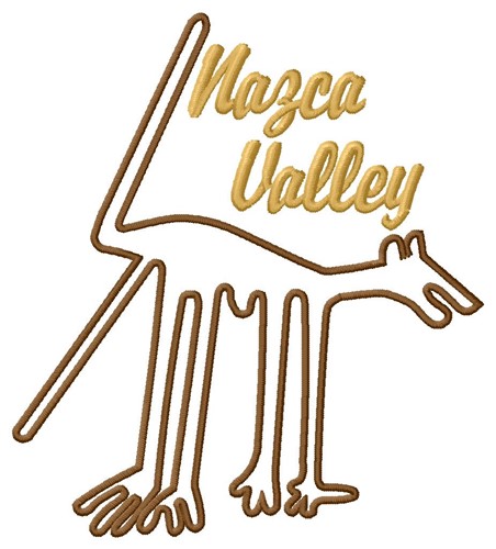 Nazca Valley Lines Machine Embroidery Design