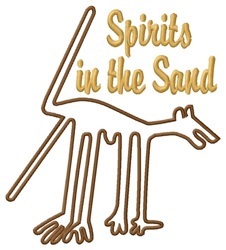 Nazca Lines Spirits In Sand Machine Embroidery Design