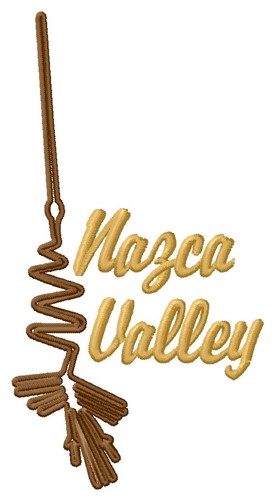 Nazca Valley Heron Lines Machine Embroidery Design