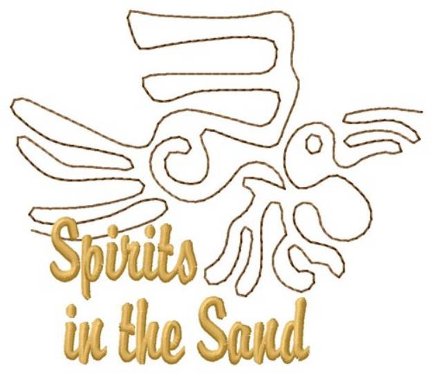 Picture of Nazca Lines Parrot Spirits Machine Embroidery Design