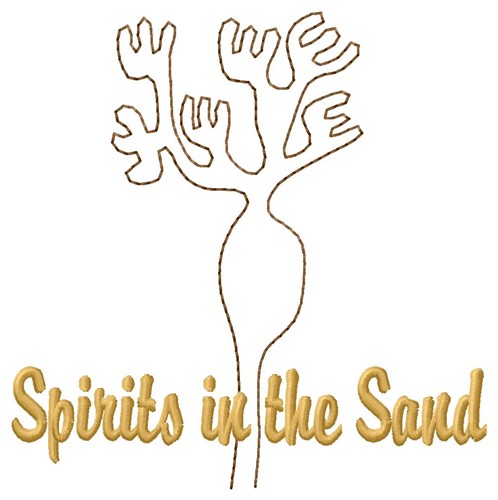Nazca Lines Plant Spirit Machine Embroidery Design