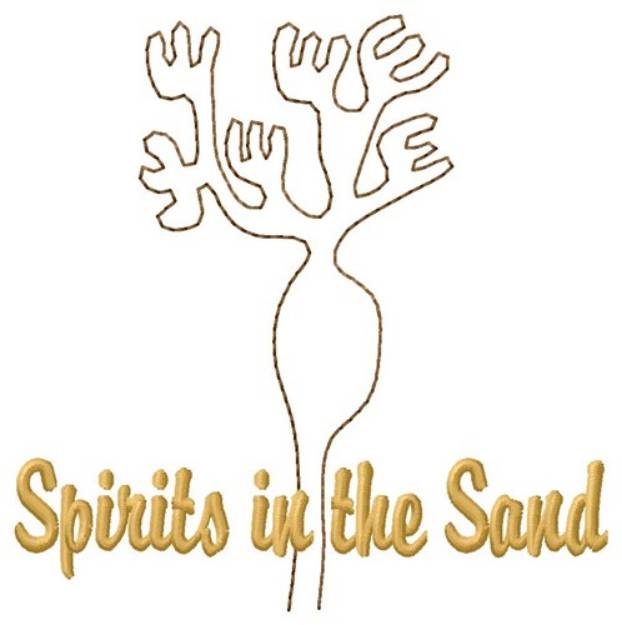 Picture of Nazca Lines Plant Spirit Machine Embroidery Design