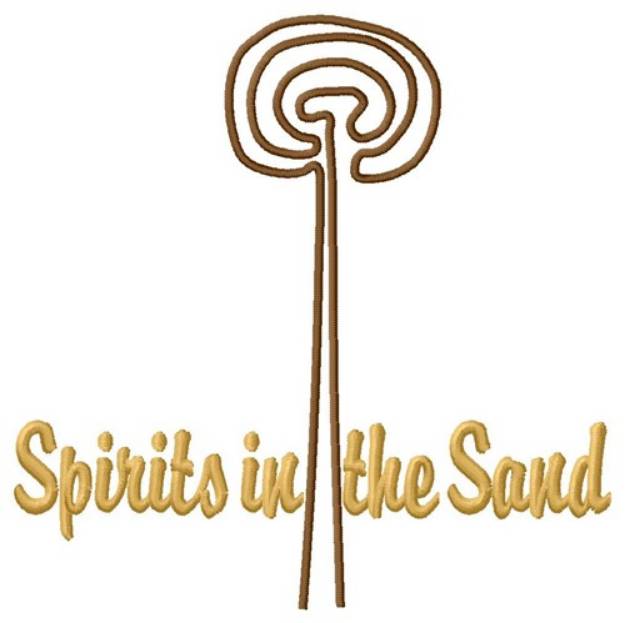 Picture of Spiral Spirit Nazca Lines Machine Embroidery Design