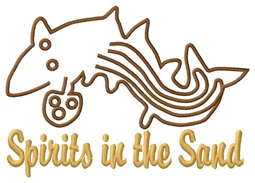 Whale Spirit Nazca Lines Machine Embroidery Design