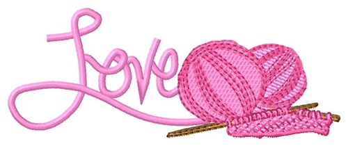 Love Knitting Machine Embroidery Design