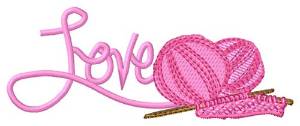 Picture of Love Knitting Machine Embroidery Design