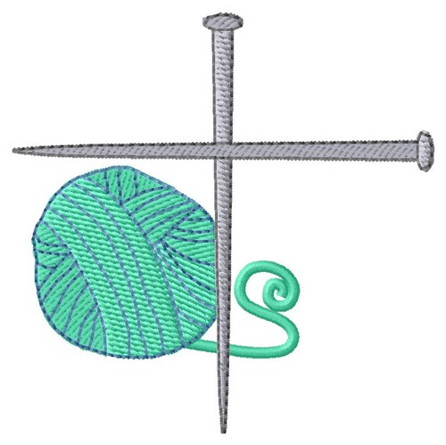 Cross Needles Machine Embroidery Design