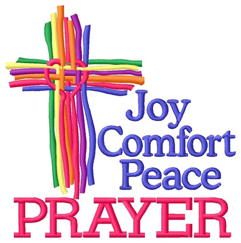Comfort Prayer Machine Embroidery Design