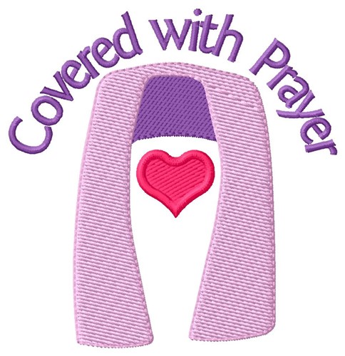 Covered With Prayer Machine Embroidery Design