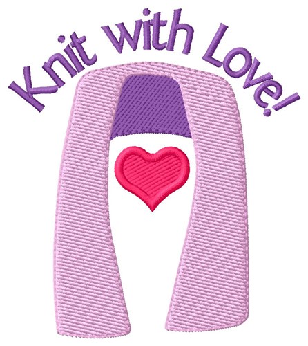 Knit With Love Machine Embroidery Design