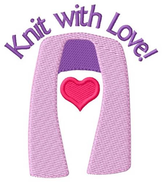 Picture of Knit With Love Machine Embroidery Design