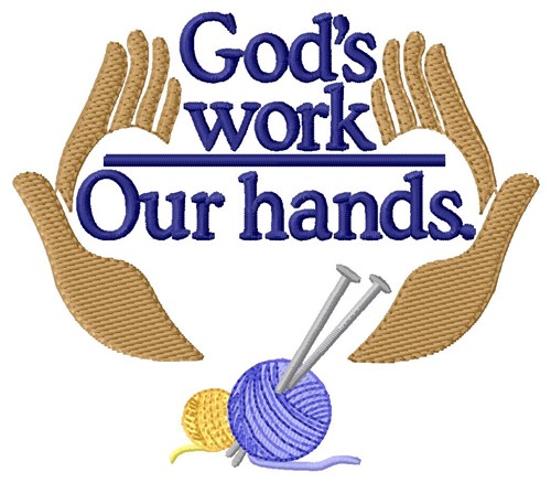 Gods Work Machine Embroidery Design