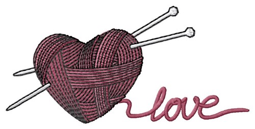 Knit Love Machine Embroidery Design