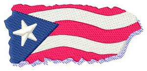 Picture of Puerto Rico Flag Machine Embroidery Design