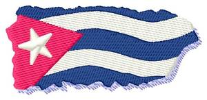 Picture of Cuba Flag Machine Embroidery Design