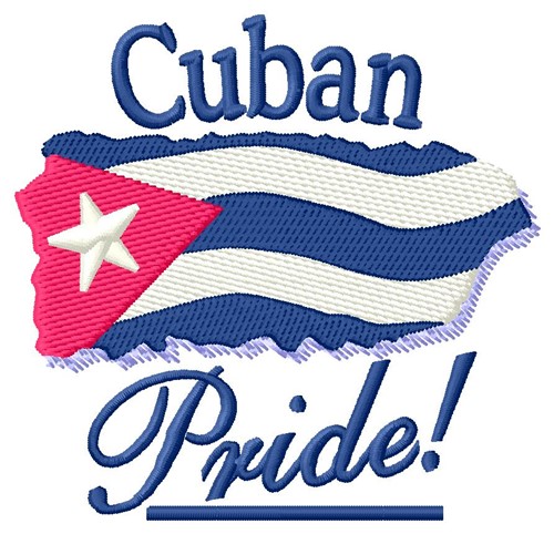 Cuban Pride Machine Embroidery Design