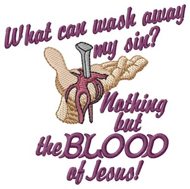 Picture of Blood Of Jesus Machine Embroidery Design