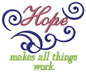 Picture of Hope Work Machine Embroidery Design