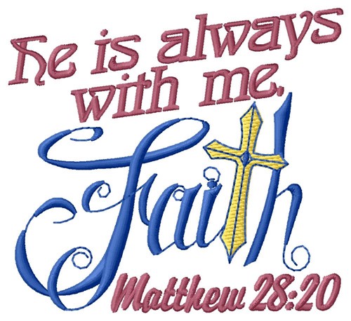 Always With Me Machine Embroidery Design
