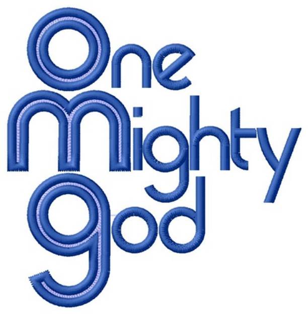 Picture of Mighty God Machine Embroidery Design