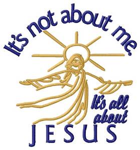 Picture of About Jesus Machine Embroidery Design