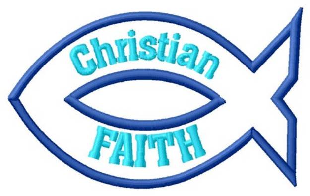 Picture of Christian Faith Machine Embroidery Design