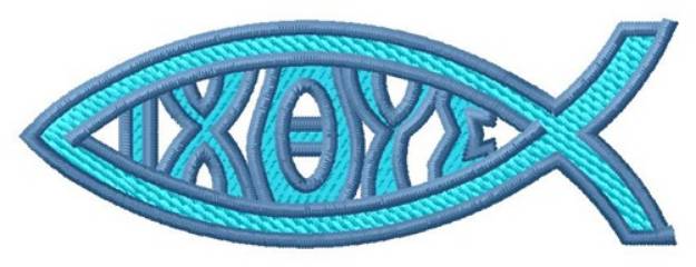 Picture of Ichthus Machine Embroidery Design