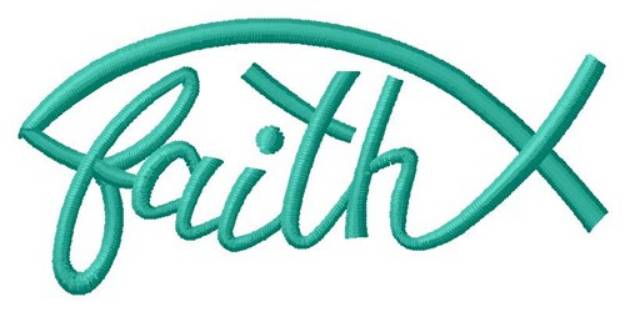 Picture of Faith Machine Embroidery Design