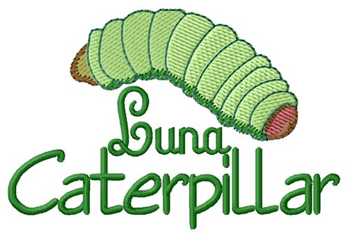 Luna Caterpillar Machine Embroidery Design