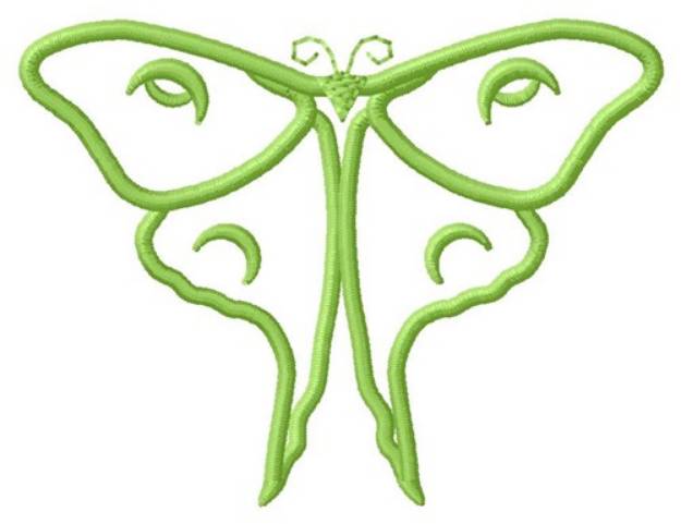 Picture of Moth Outline Machine Embroidery Design