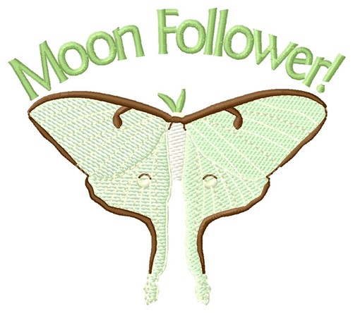 Moon Follower Machine Embroidery Design