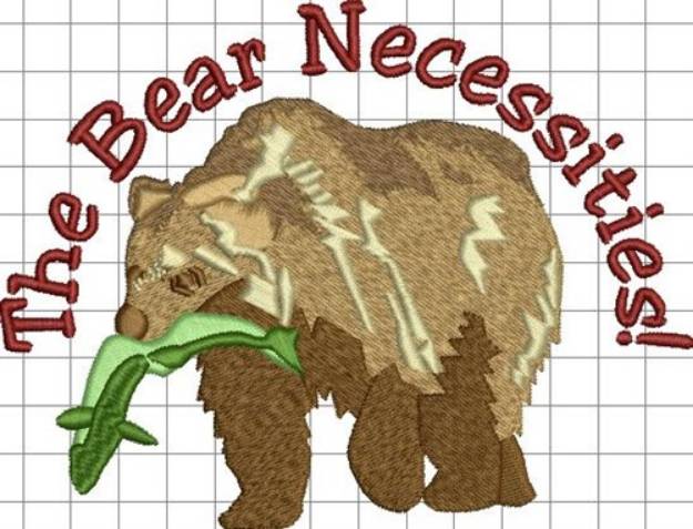 Picture of Bear Necessities Machine Embroidery Design