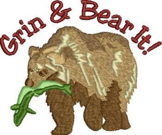 Picture of Grin Bear It Machine Embroidery Design