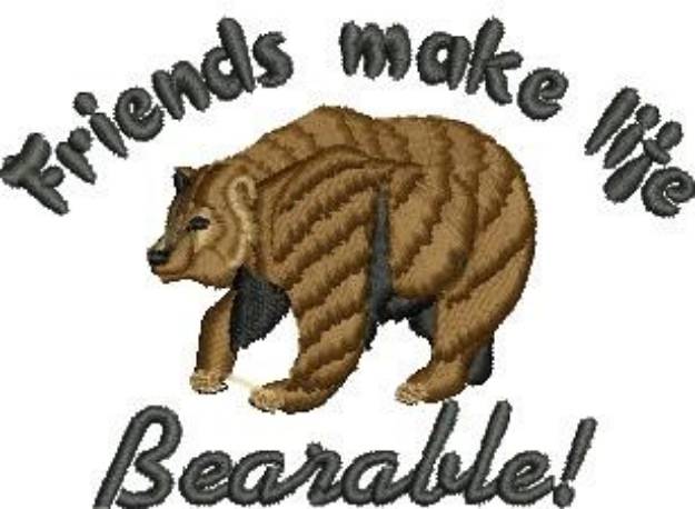 Picture of Life Bearable Machine Embroidery Design