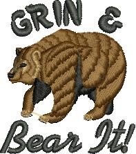 Grin & Bear Machine Embroidery Design