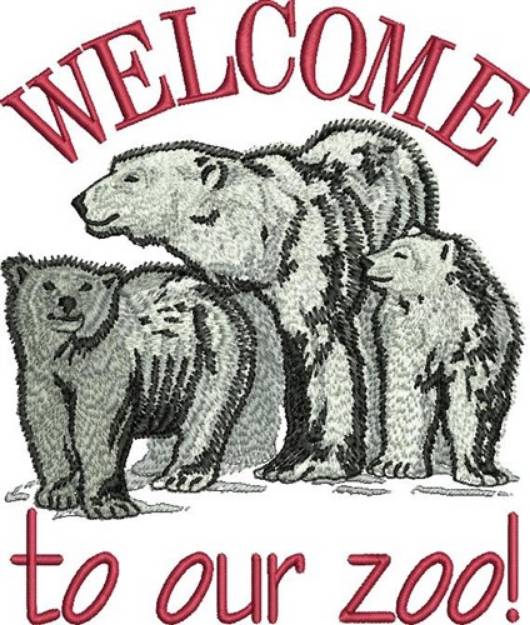 Picture of Welcome To Zoo Machine Embroidery Design